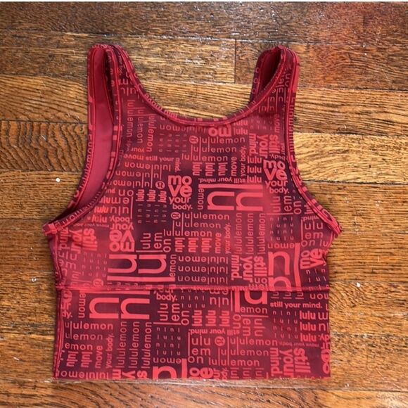 Lululemon Athletica Red Graphic Top - Picture 2 of 6